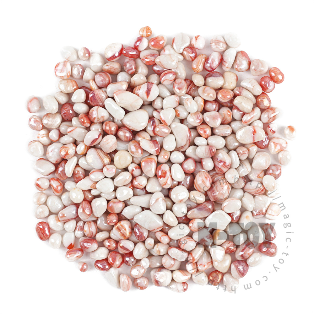 Red Porcelain Glass Beads 0306CD-PO901-L