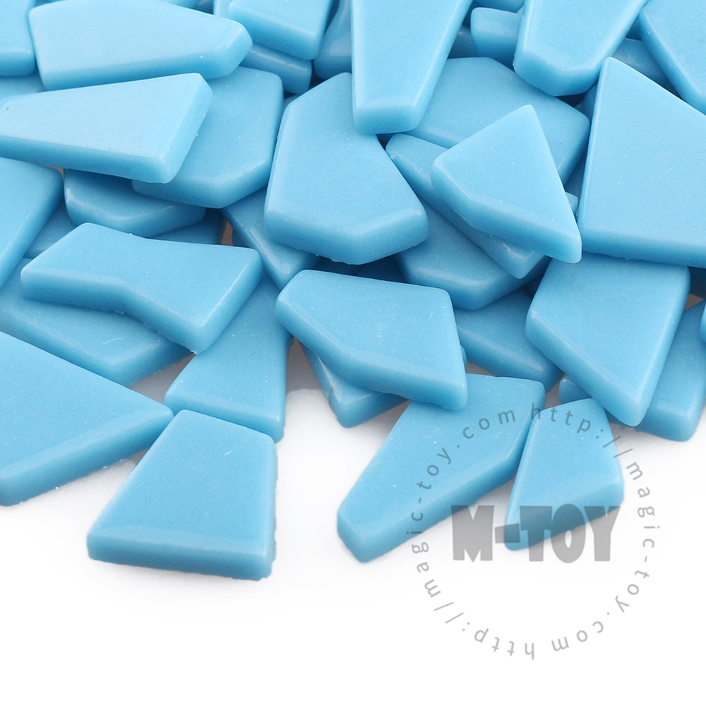 Light Blue Irregular Shape Glass Mosaic IR-SS08