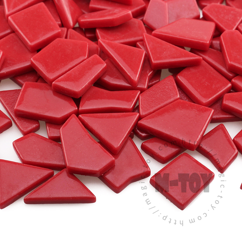 Red Irregular Shape Glass Mosaic IR-SS16