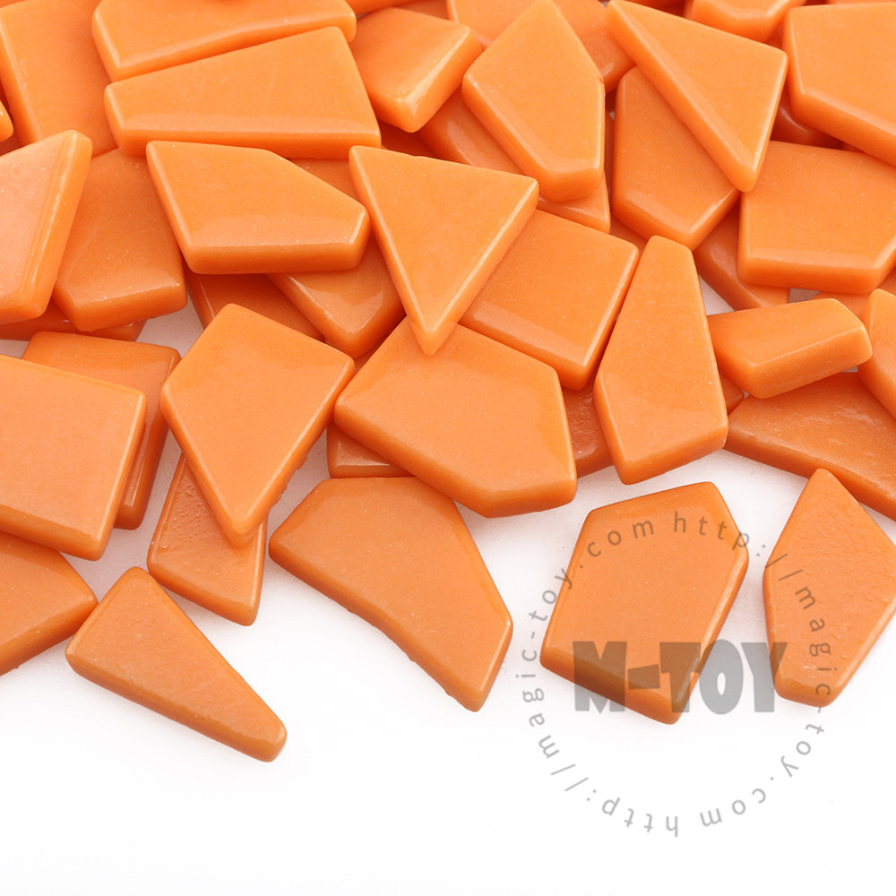 Orange Irregular Shape Glass Mosaic IR-SS18