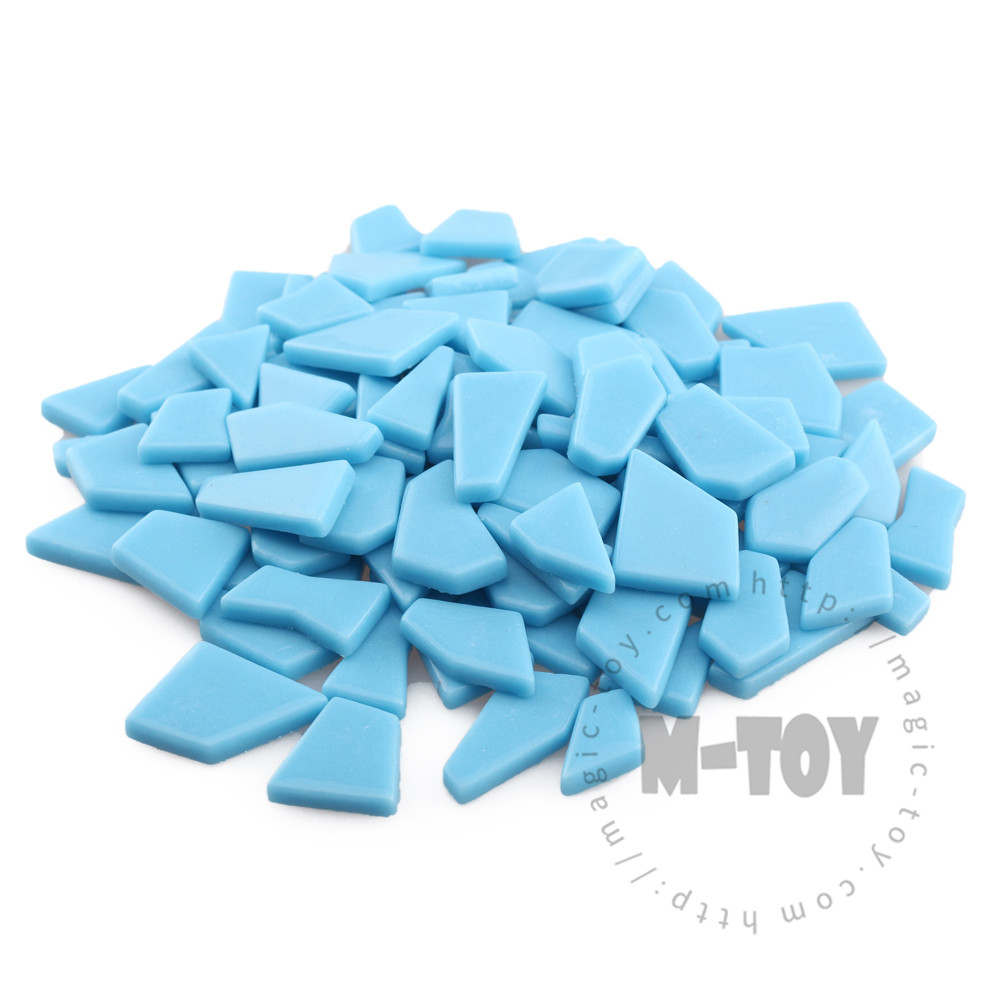 Light Blue Irregular Shape Glass Mosaic IR-SS08