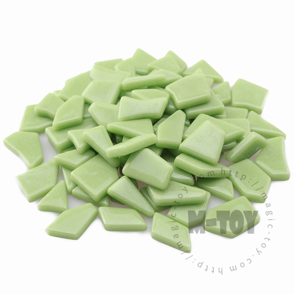 Light Green Irregular Shape Glass Mosaic IR-SS42