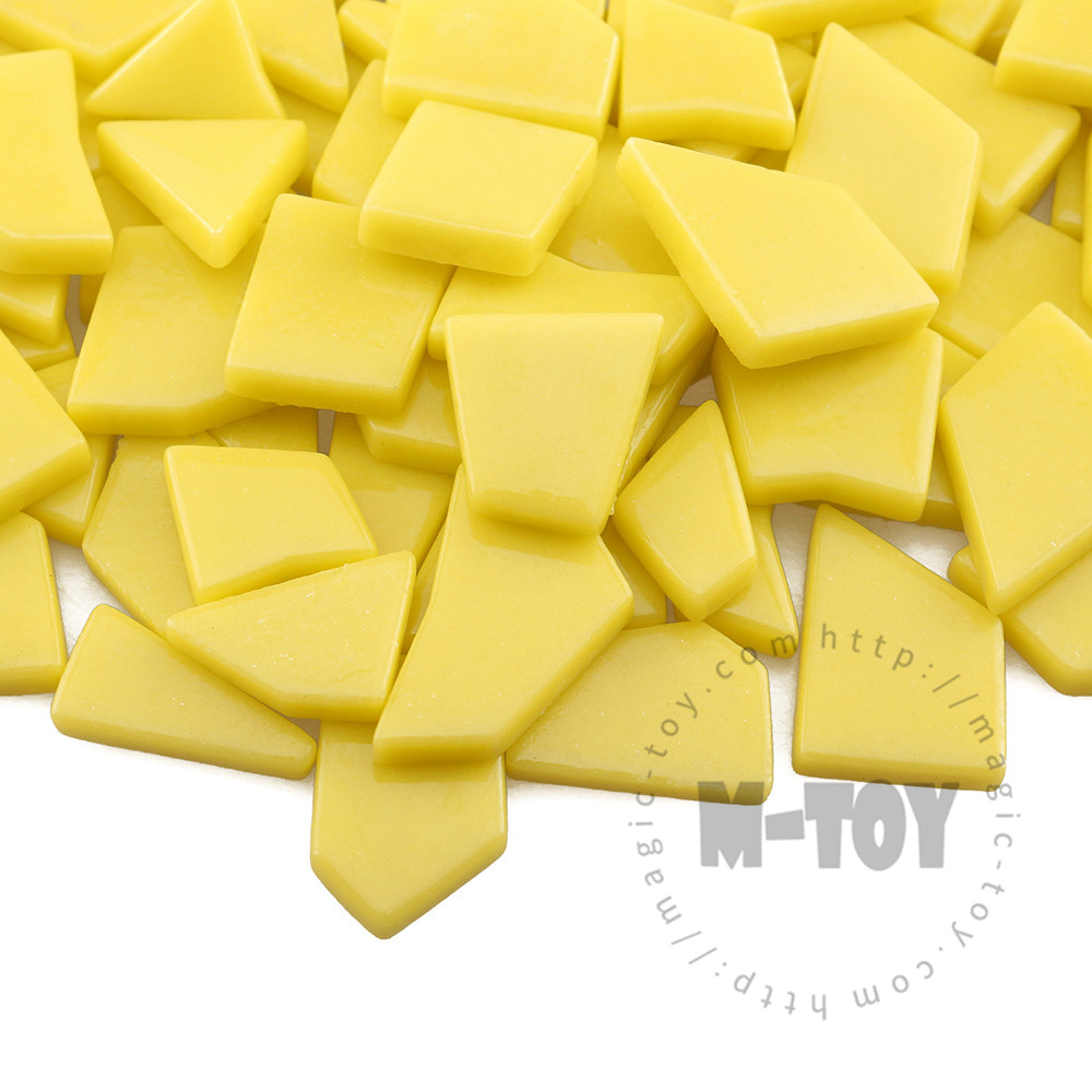 Yellow Irregular Shape Glass Mosaic IR-SS50