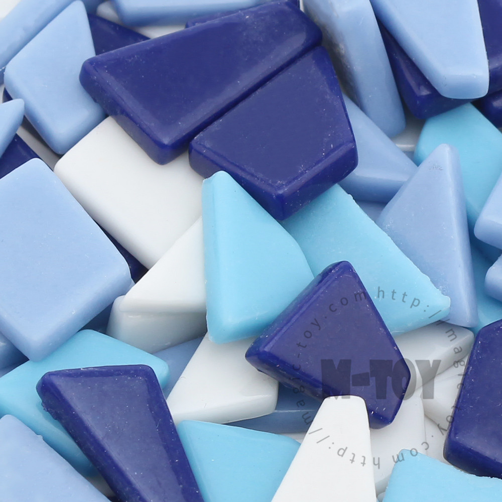 Blue Assorted Irregular Shape Glass Mosaic IR-SW7000