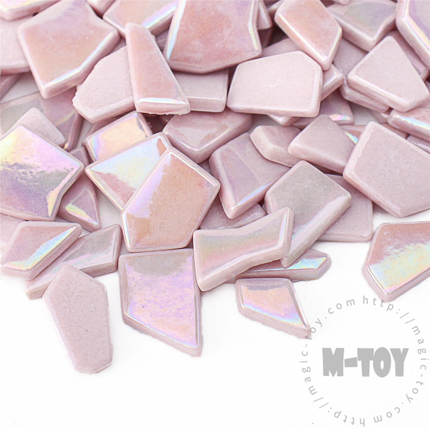 Light Purple Iridescent Irregular Shape Glass Mosaic IR-SSL68