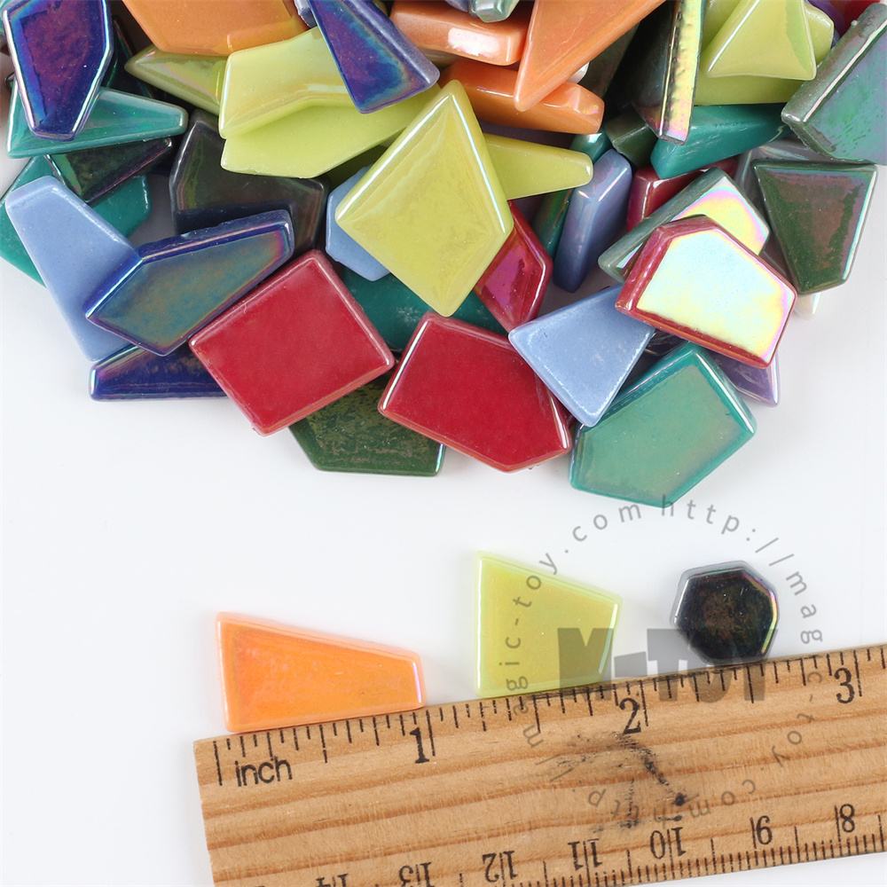 Assorted Iridescent Irregular Shape Glass Mosaic IR-SSWL9013