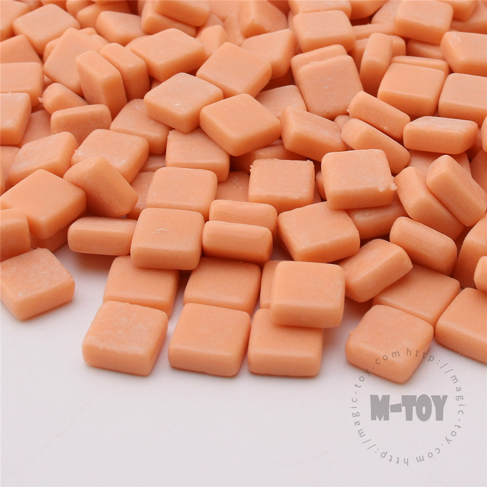 Light Orange Mini Square Glass Mosaic 10SS12