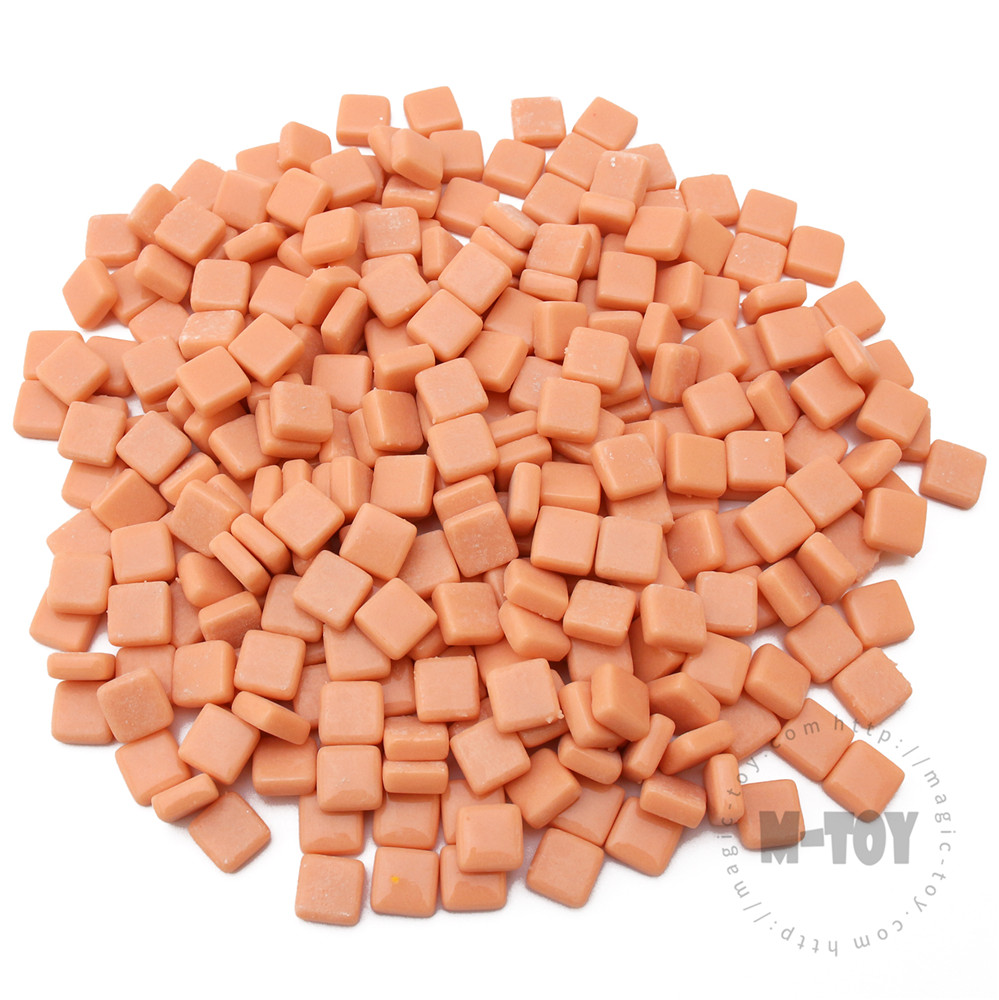 Light Orange Mini Square Glass Mosaic 10SS12