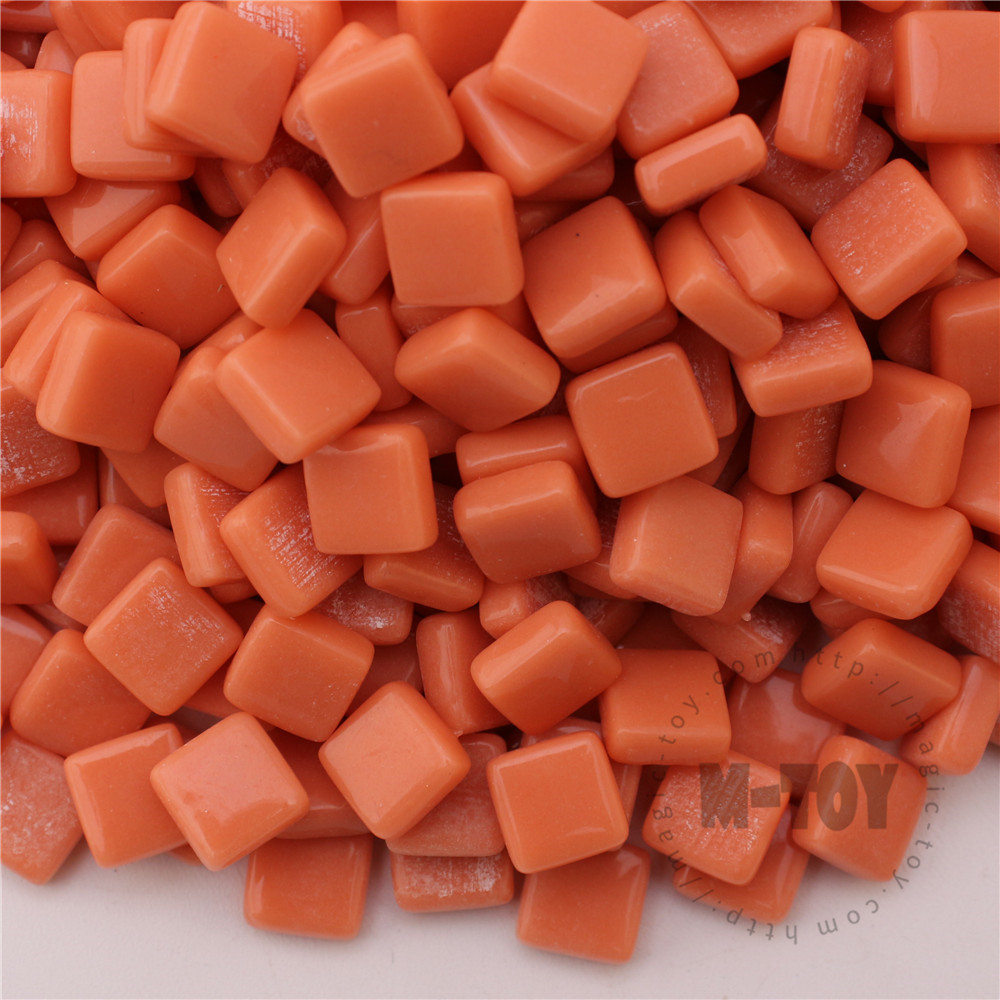 Orange Mini Square Glass Mosaic 10SS13