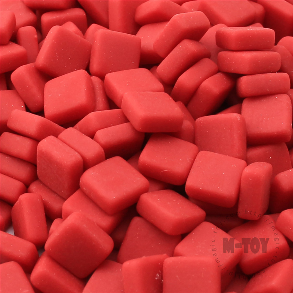 Red Mini Square Glass Mosaic 10SS16