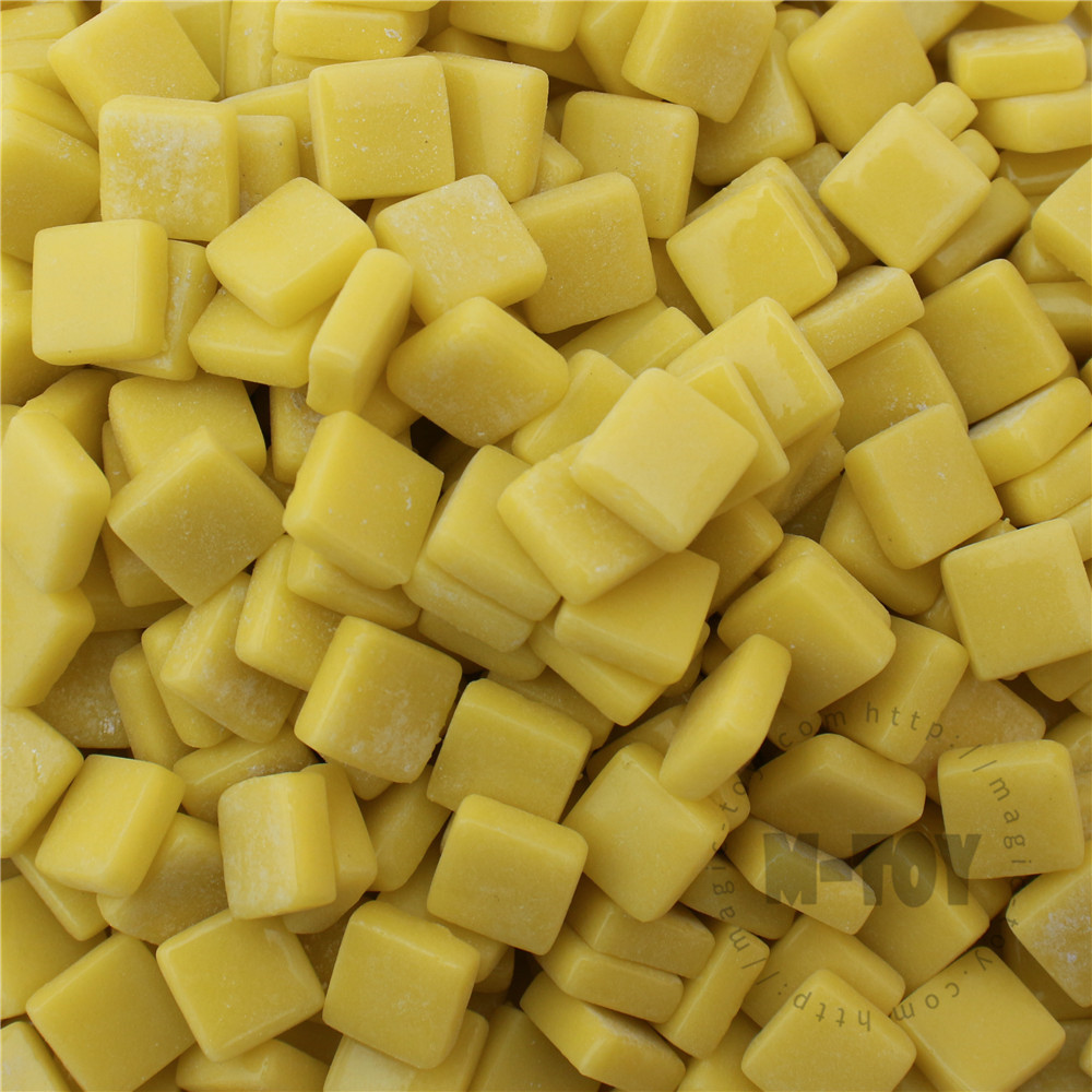 Yellow Mini Square Glass Mosaic 10SS50