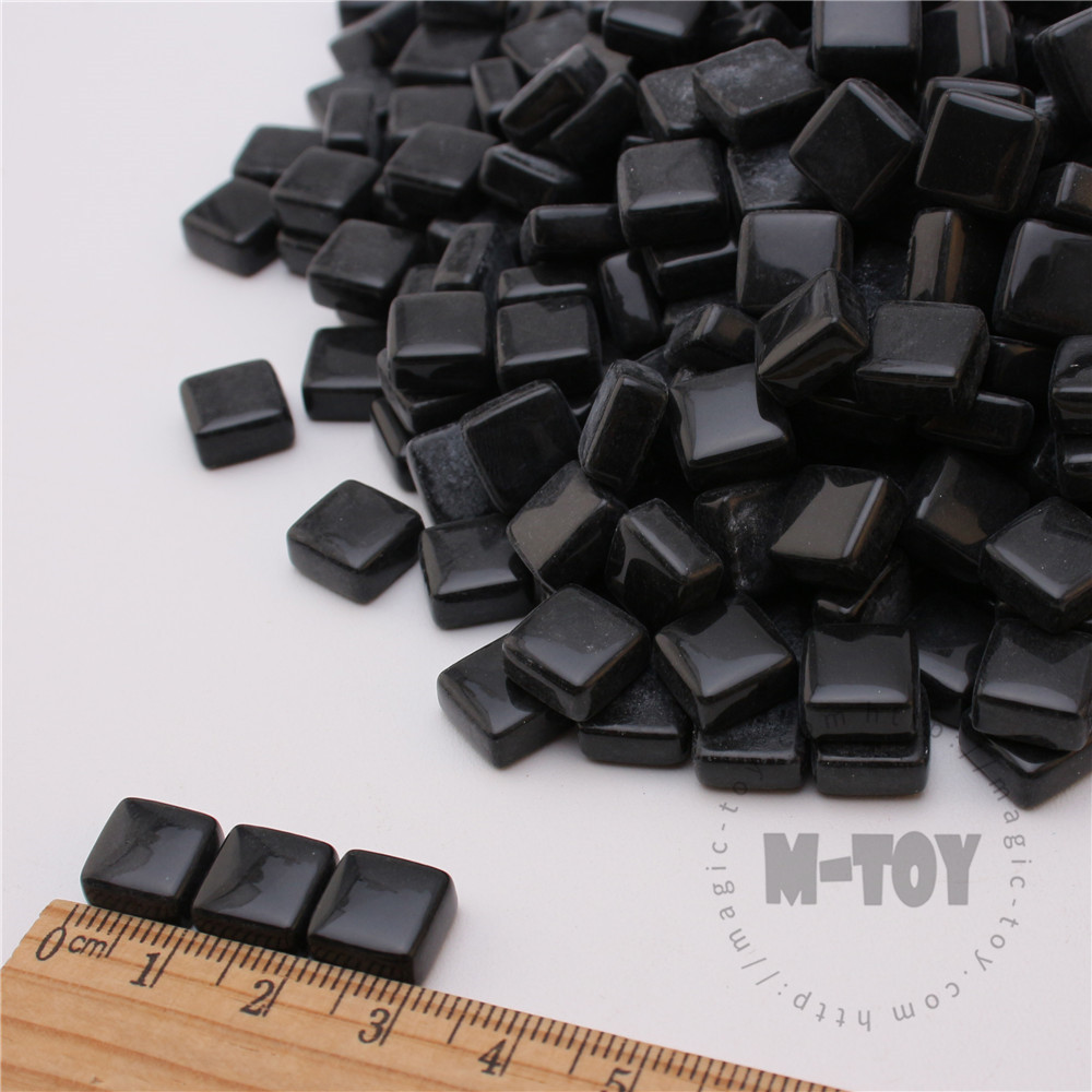 Black Mini Square Glass Mosaic 10SS56