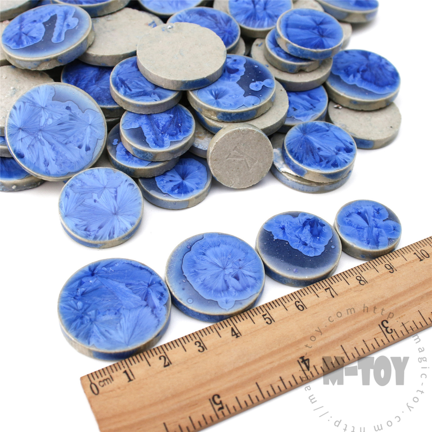 Cobalt Blue Round Shape Ceramic Mosaic CRB705