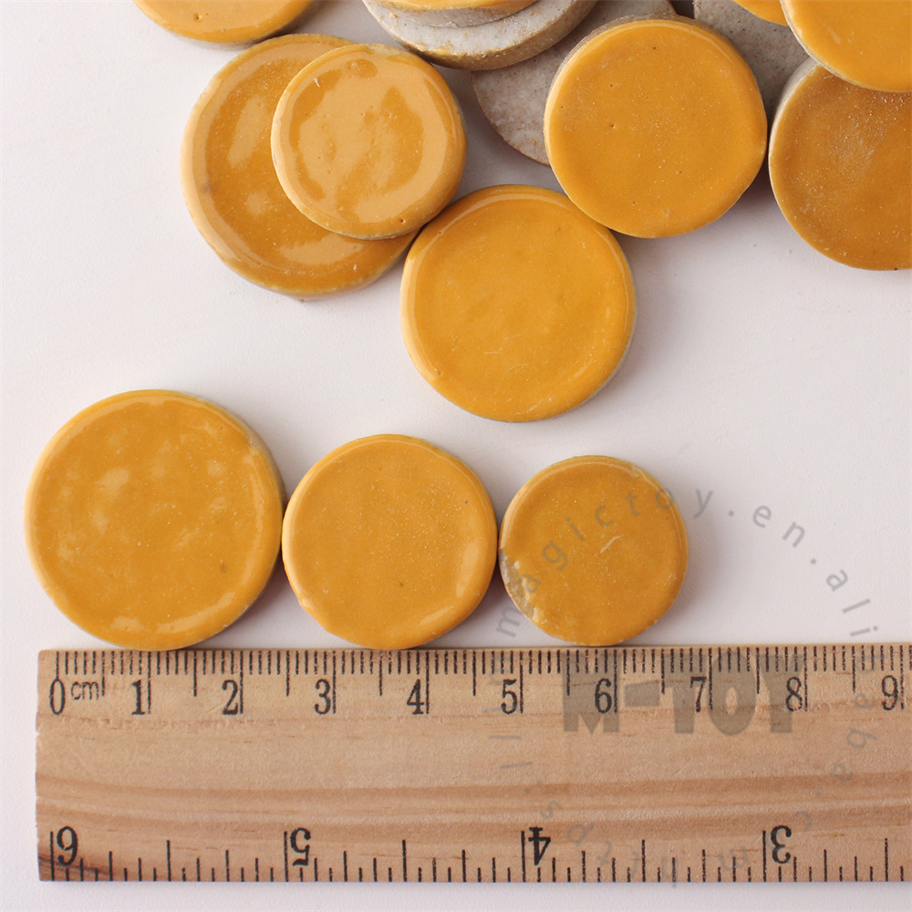 Orange Round Shape Ceramic Mosaic CRG903