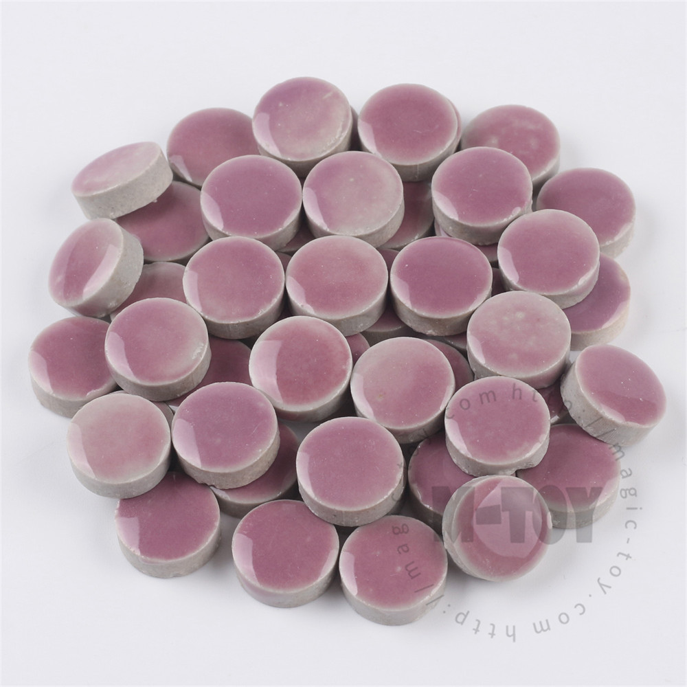 Purple Round Shape Ceramic Mosaic 15CRG502