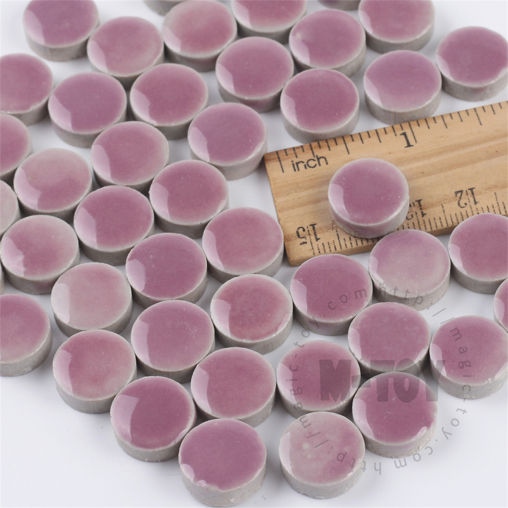 Purple Round Shape Ceramic Mosaic 15CRG502