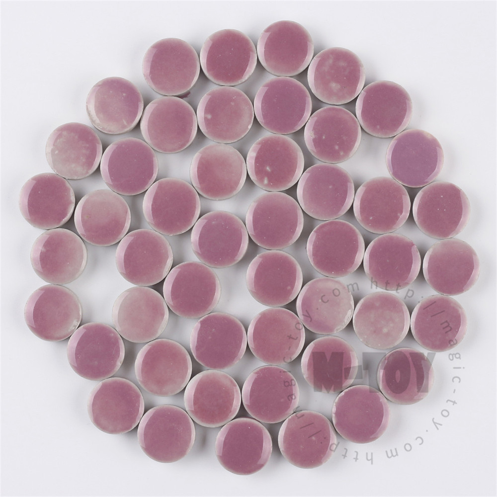 Purple Round Shape Ceramic Mosaic 15CRG502