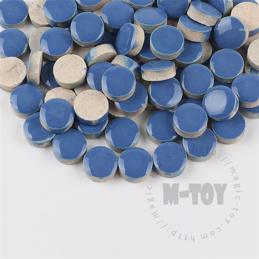 Blue Round Shape Ceramic Mosaic 15CRG704