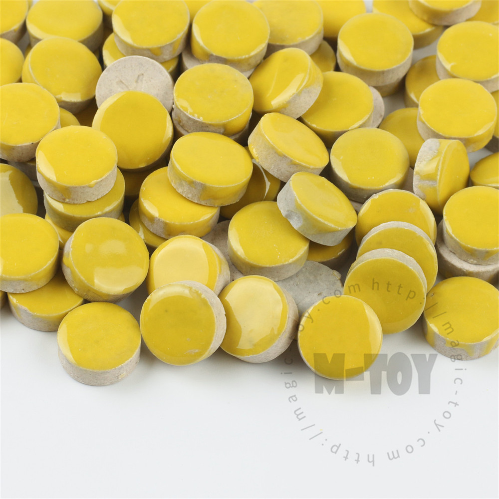 Yellow Round Shape Ceramic Mosaic 15CRG901