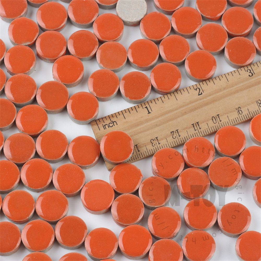 Orange Round Shape Ceramic Mosaic 15CRG908