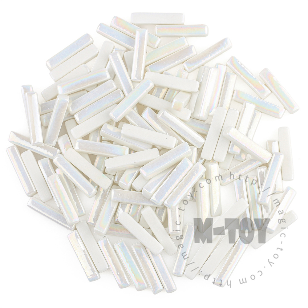 Iridescent White Stick Glass Mosaic 525SBI100