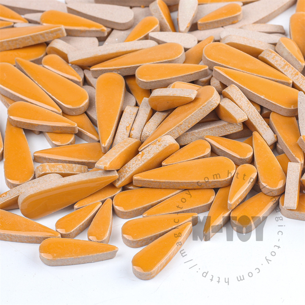 Orange Teardrop Shape Ceramic Mosaic CSDG914-5