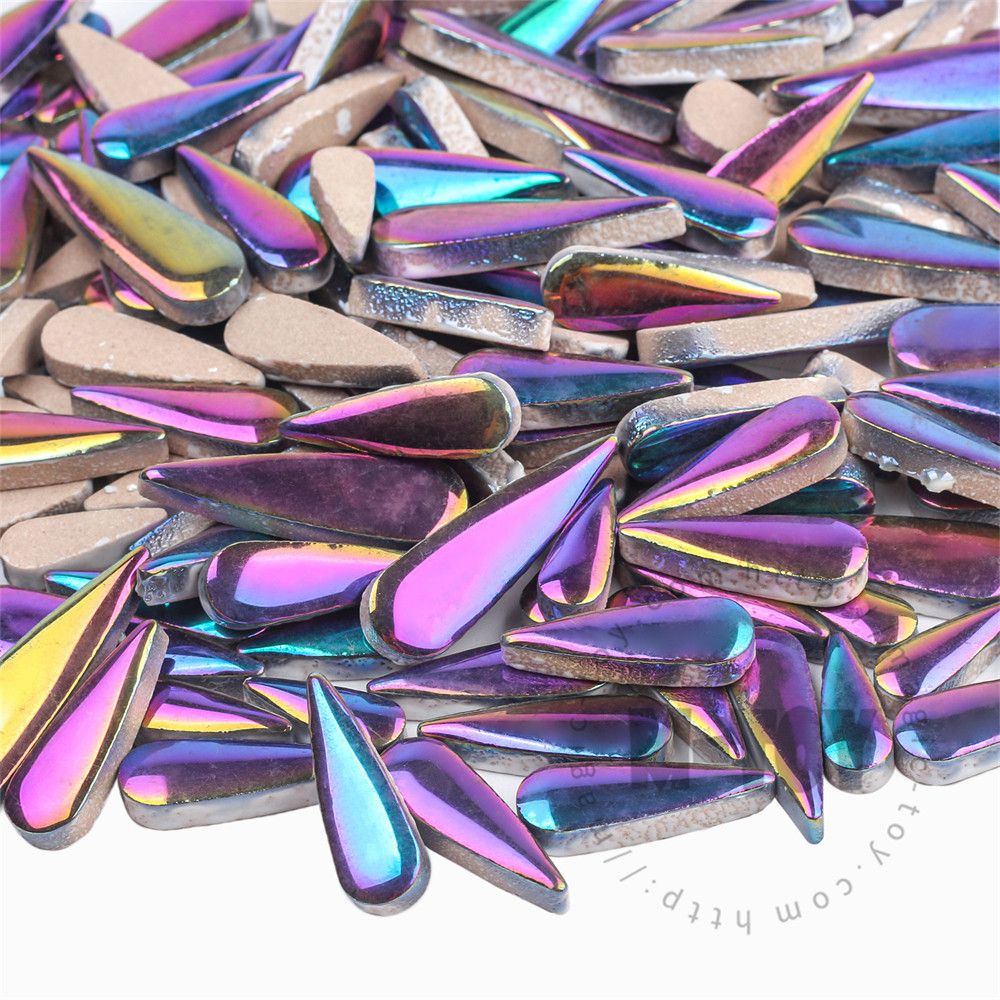 Metallic Teardrop Shape Ceramic Mosaic CSDE003-5