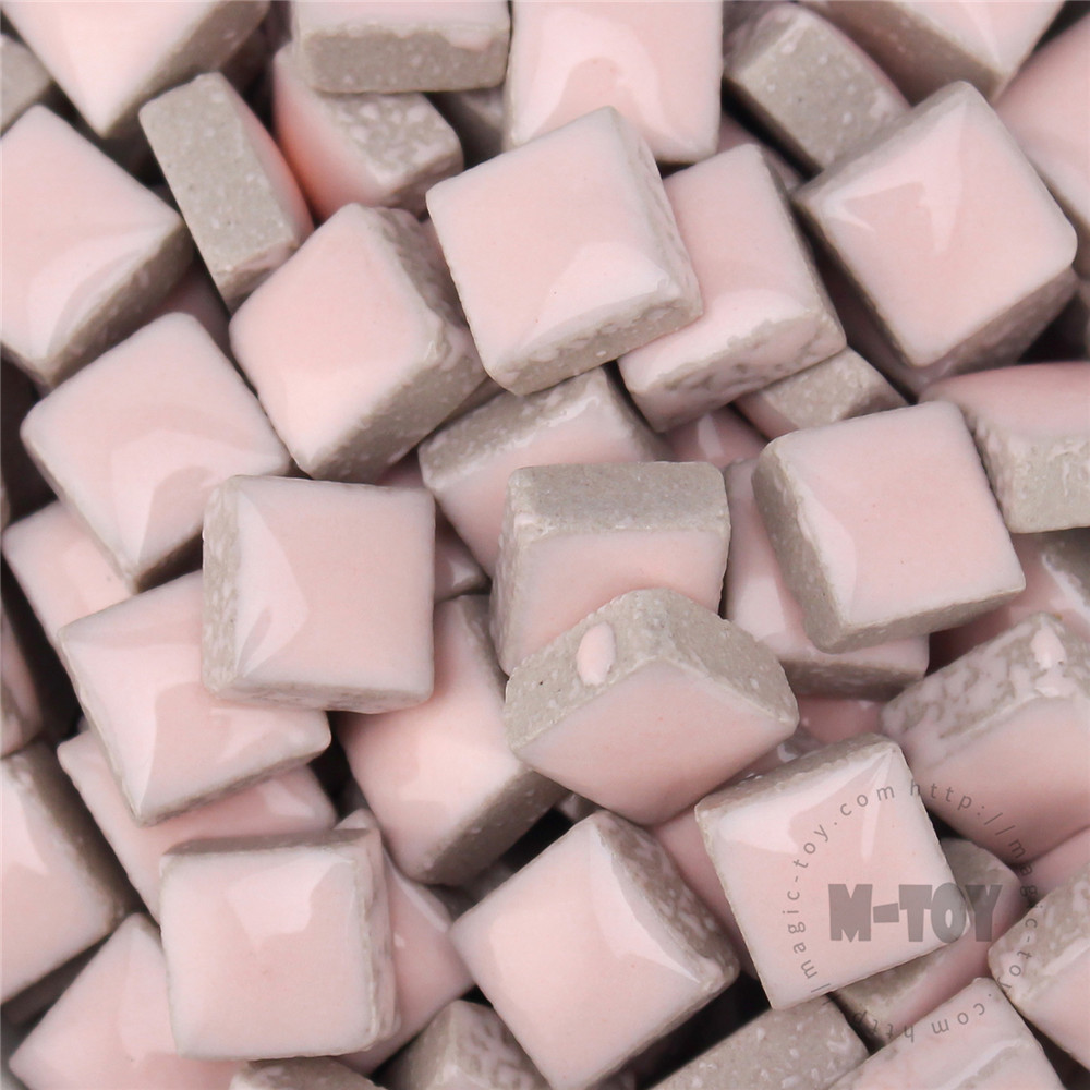 Pink Square Ceramic Mosaic 9.5H6004