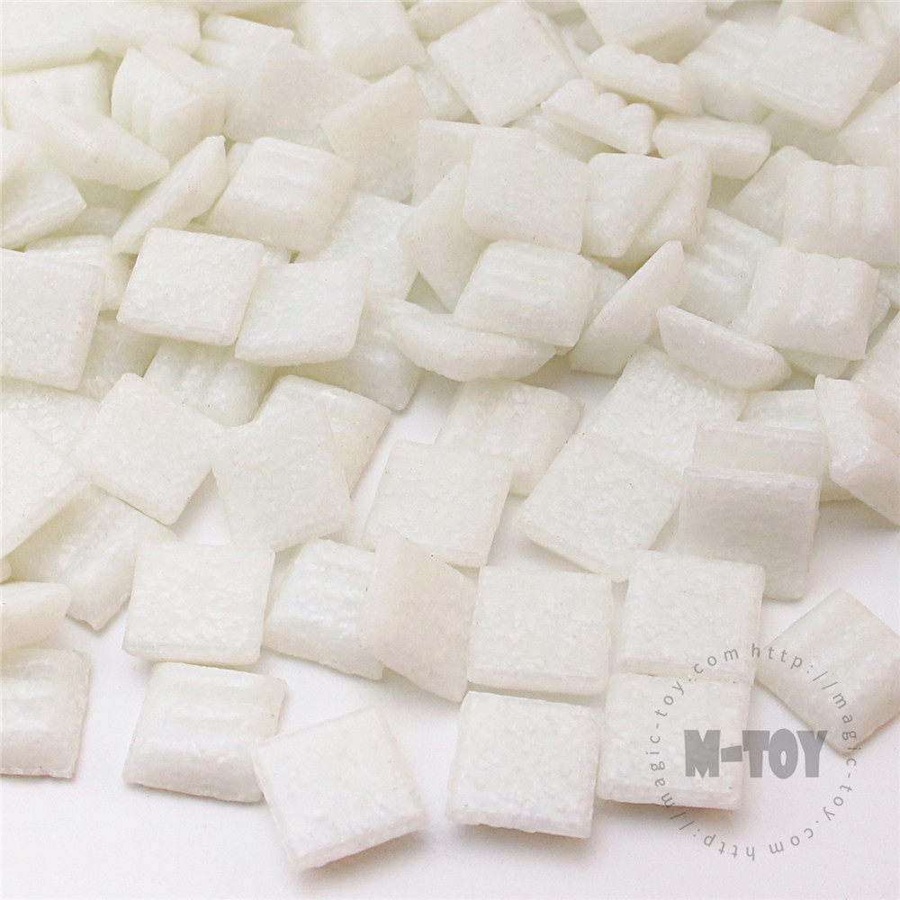 White Square Vitreous Hot-melting Glass Mosaic 10ASM101