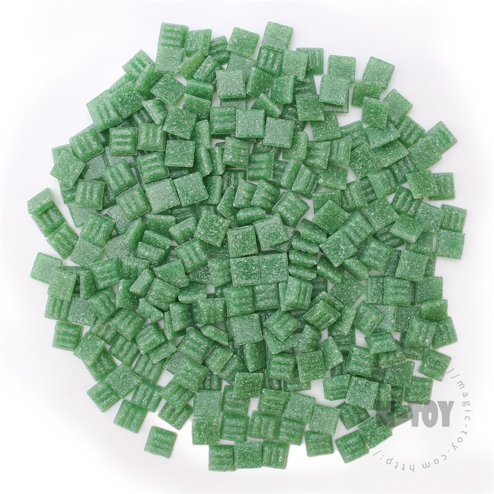 Green Square Vitreous Hot-melting Glass Mosaic 10ASM603