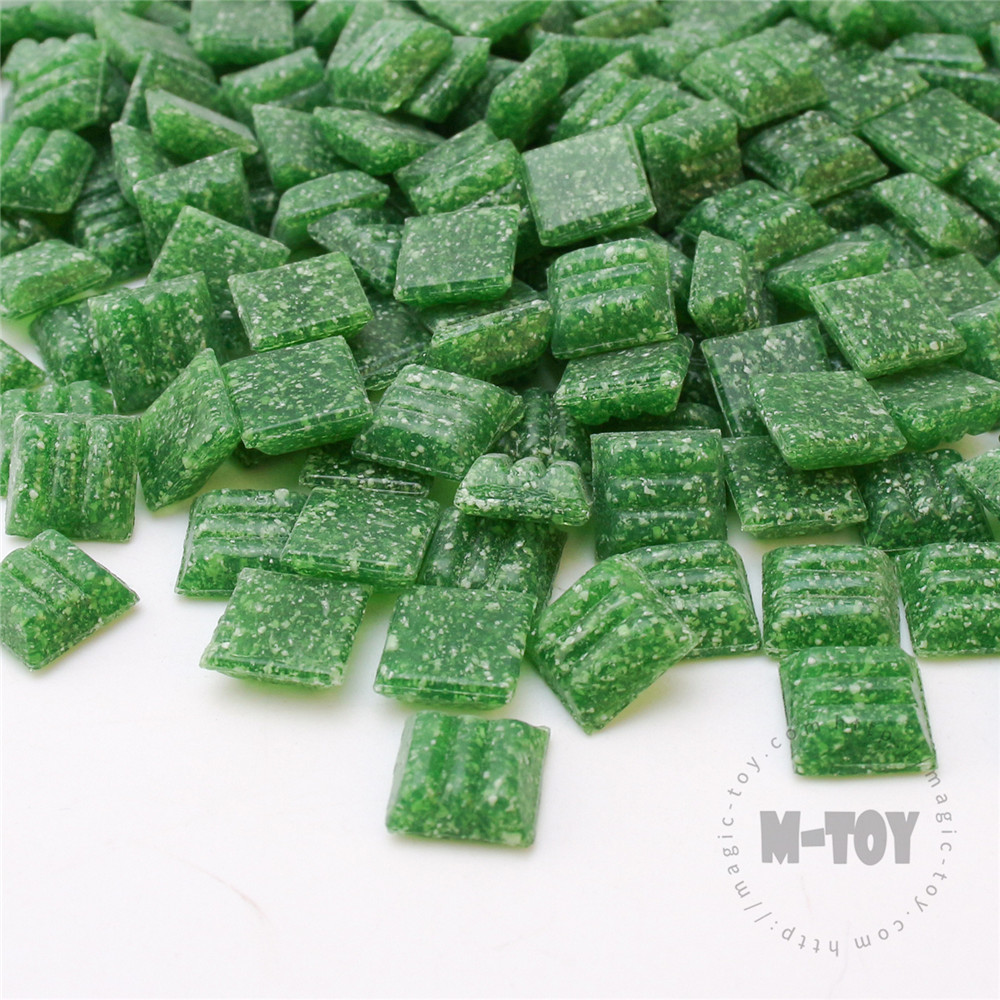 Green Square Vitreous Hot-melting Glass Mosaic 10ASM604