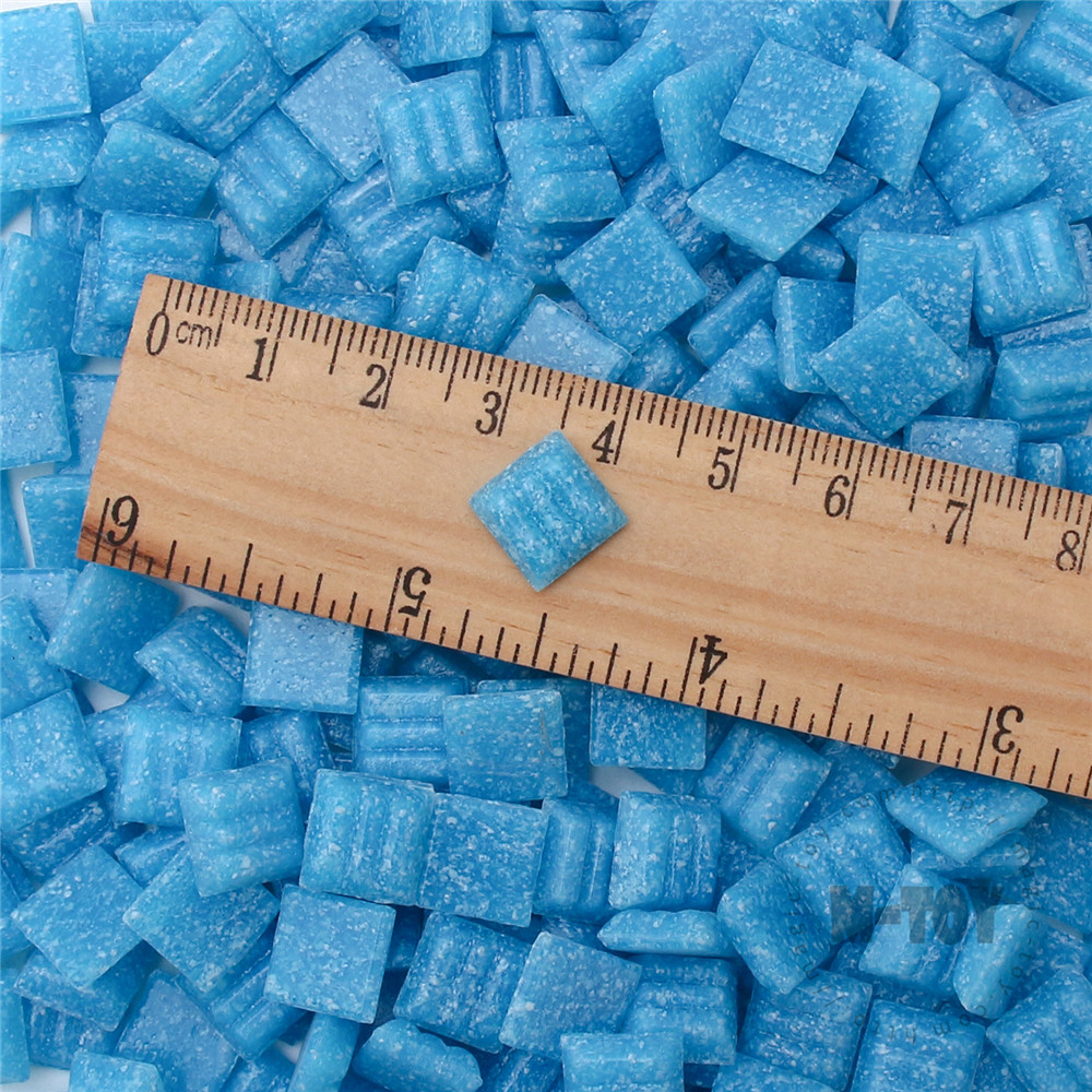 Blue Square Vitreous Hot-melting Glass Mosaic 10ASM705