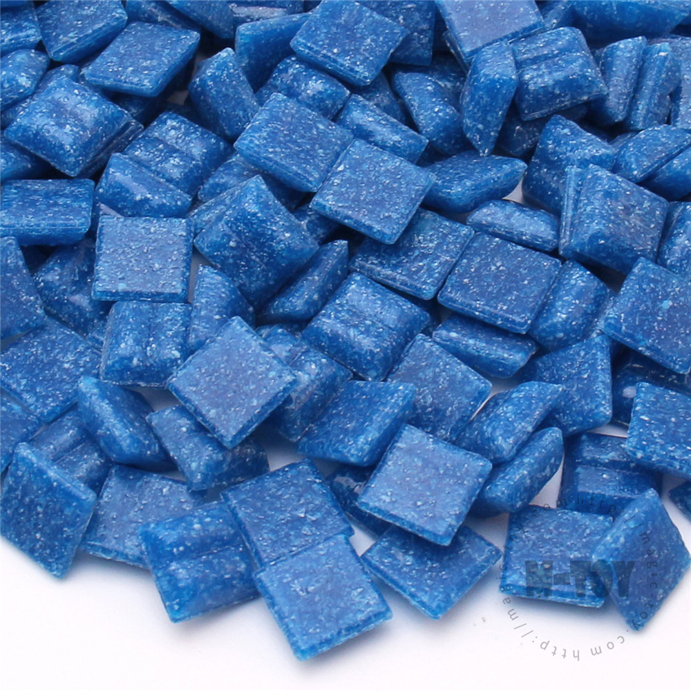 Blue Square Vitreous Hot-melting Glass Mosaic 10ASM707