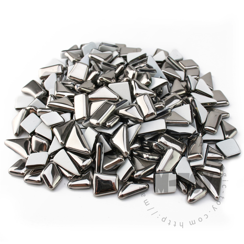 Silver Irregular Crystal Glass Mosaic IR-CC02