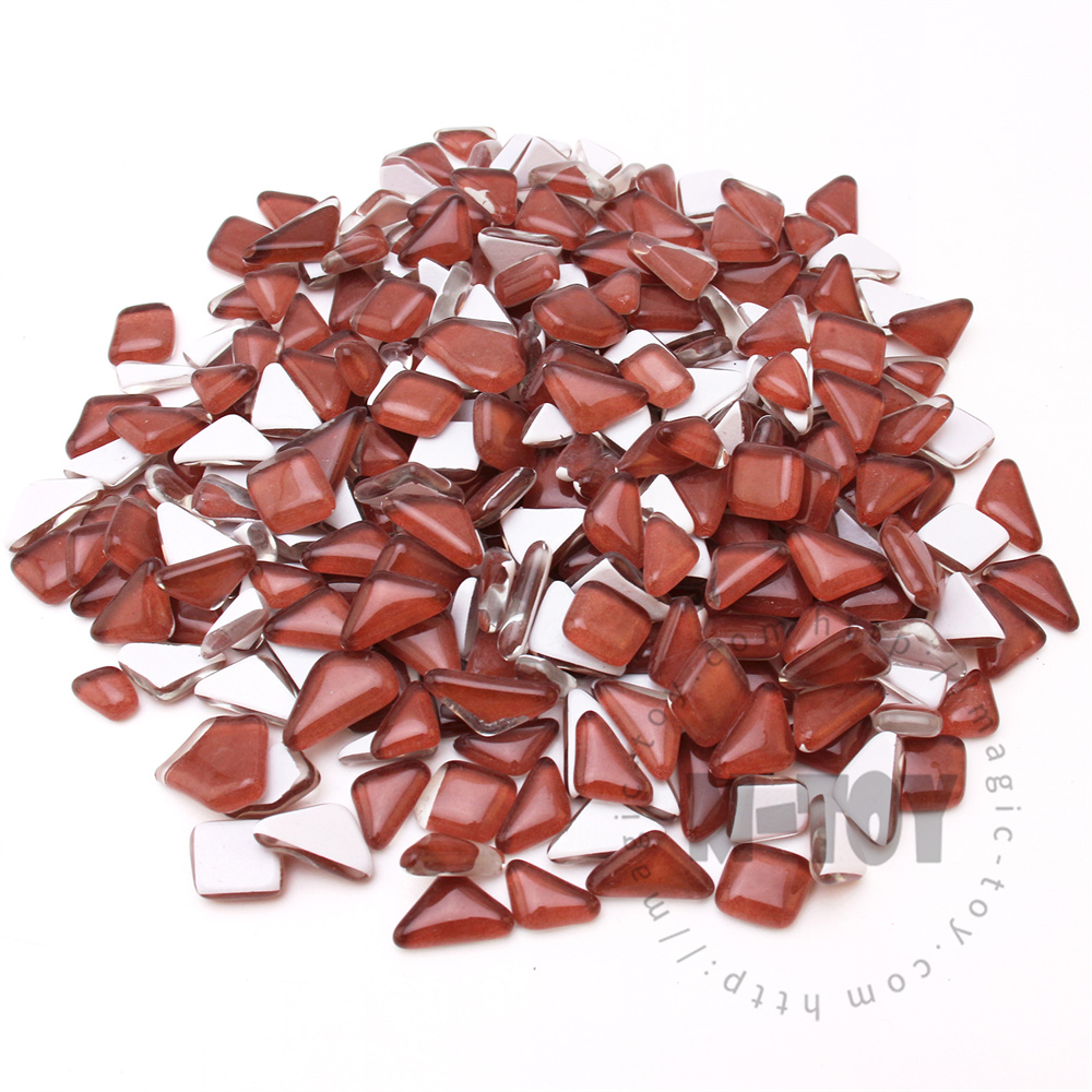 Brown Irregular Crystal Glass Mosaic IR-CC312