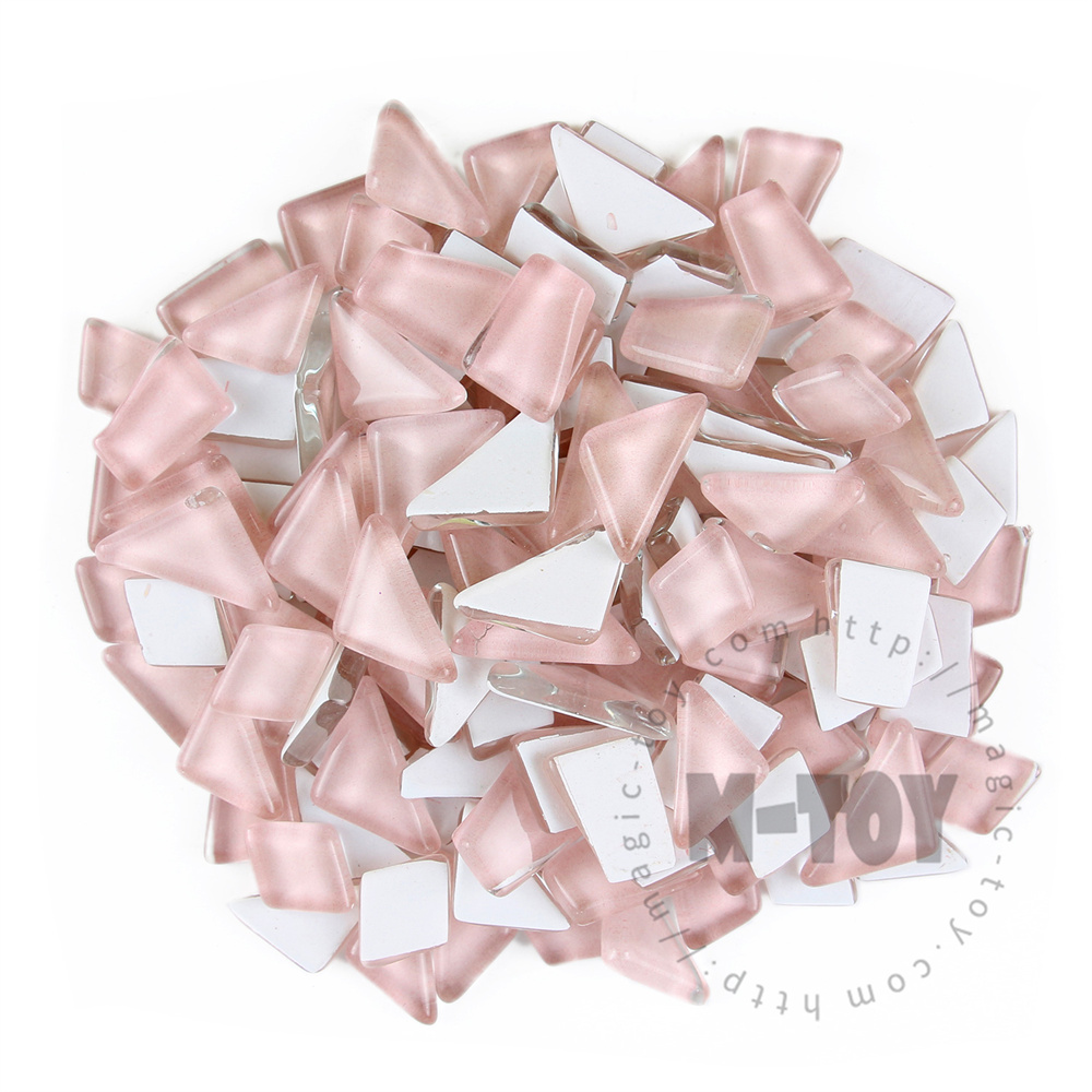 Pink Irregular Crystal Glass Mosaic IR-CC501