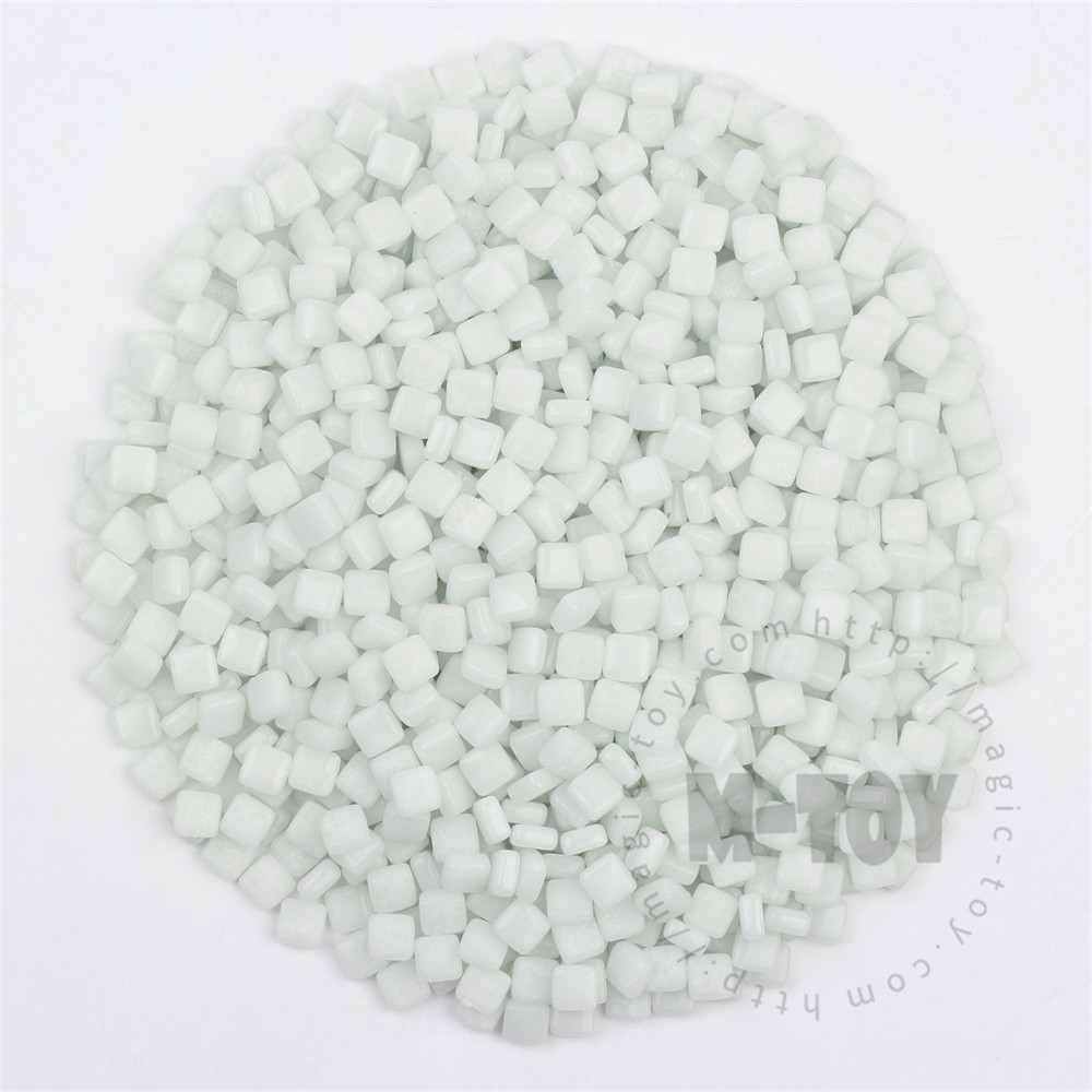 Jade White Mini Square Glass Mosaic 8SC73