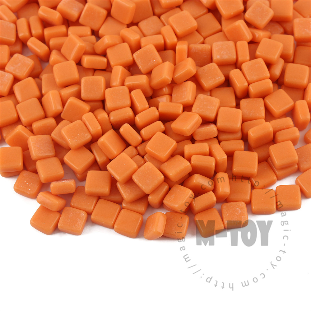 Orange Mini Square Glass Mosaic 8SS18