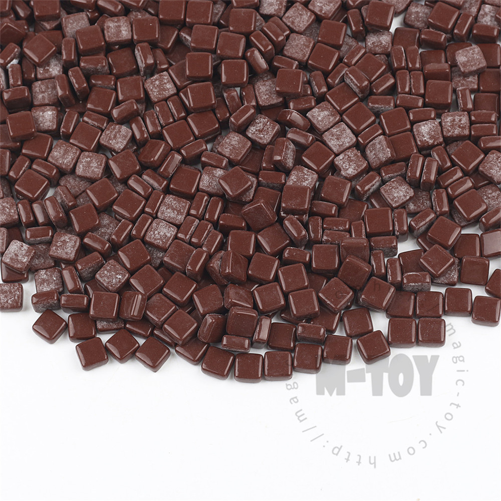 Dark Brown Mini Square Glass Mosaic 8SS35