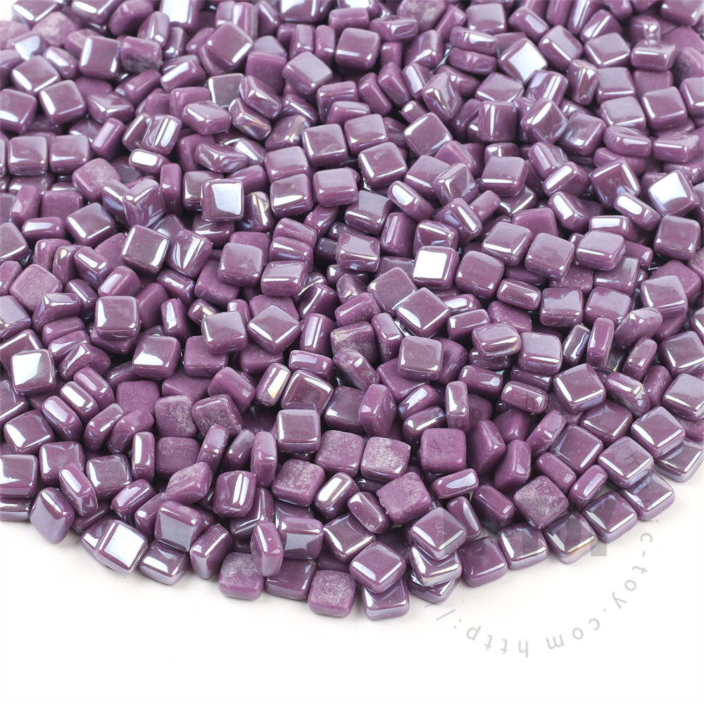 Dark Purple Luster Mini Square Glass Mosaic 8SSL64