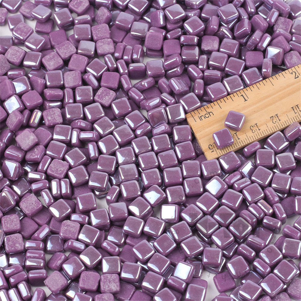 Dark Purple Luster Mini Square Glass Mosaic 8SSL64