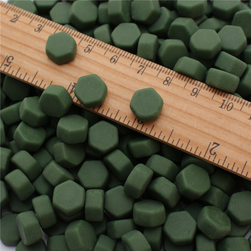 Green Hexagon  Glass Mosaic 10SHM44