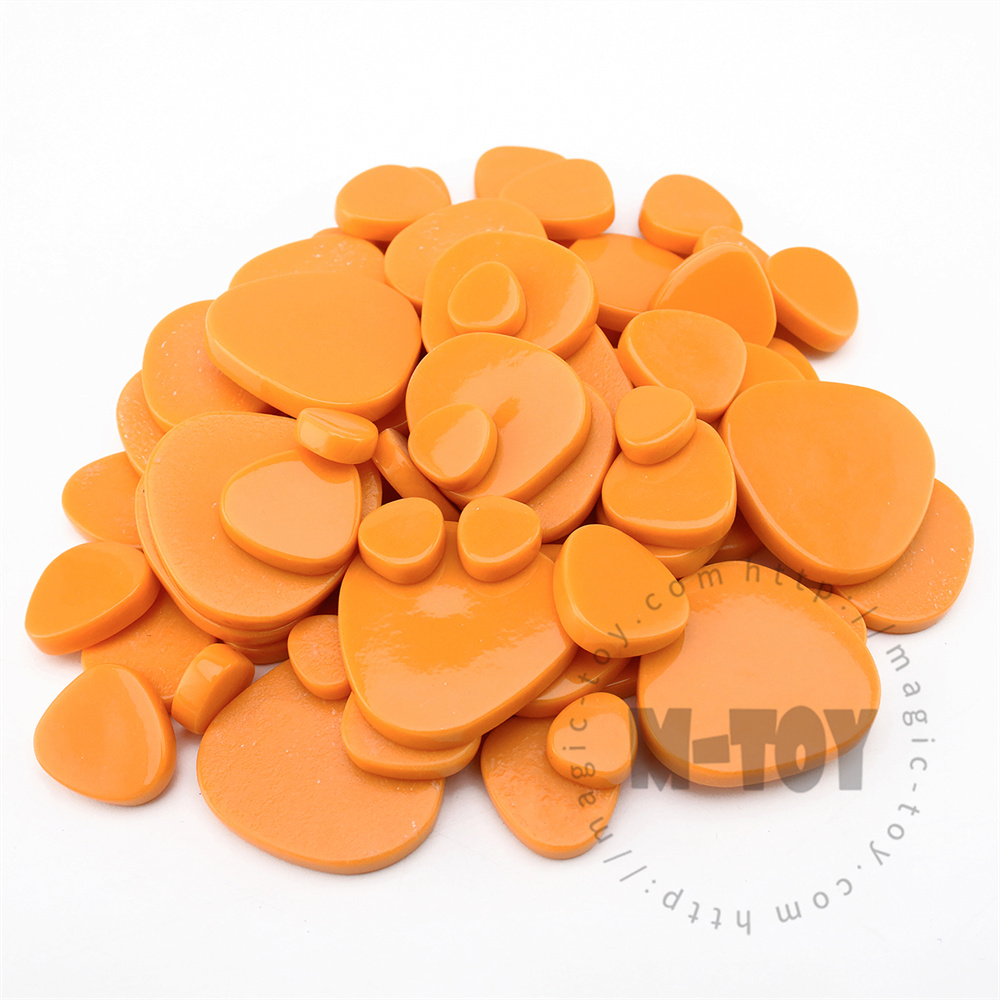 Orange Pebbles Glass Mosaic PESS18