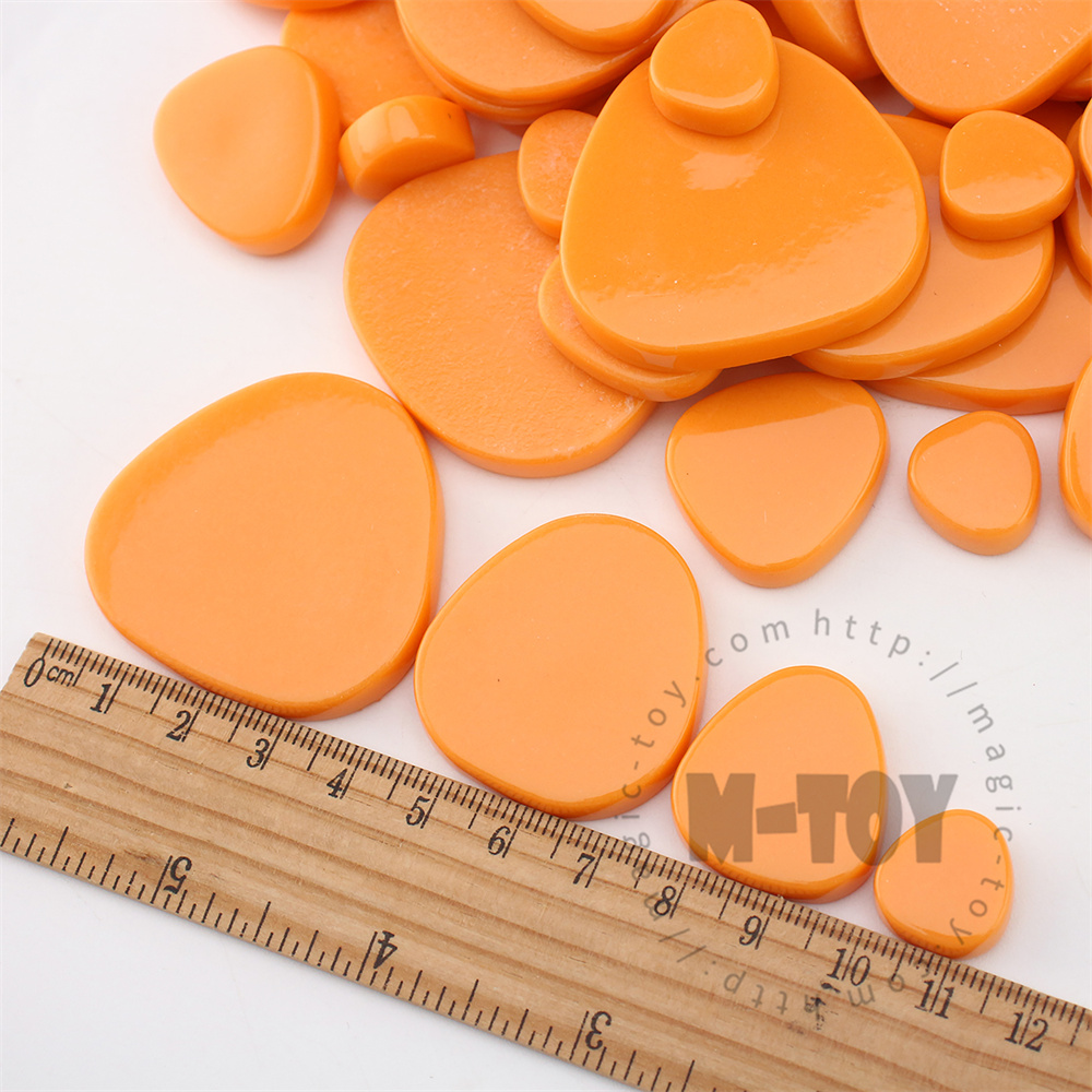 Orange Pebbles Glass Mosaic PESS18