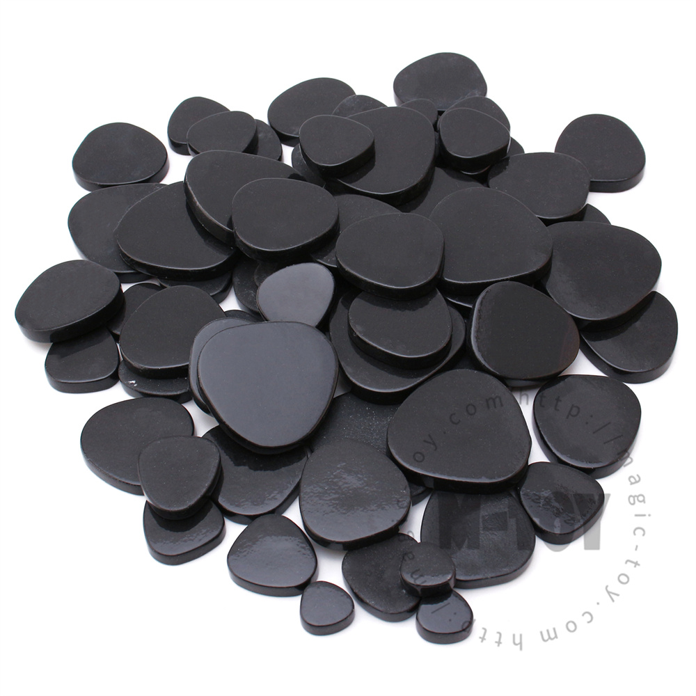 Black Pebbles Glass Mosaic PESS56