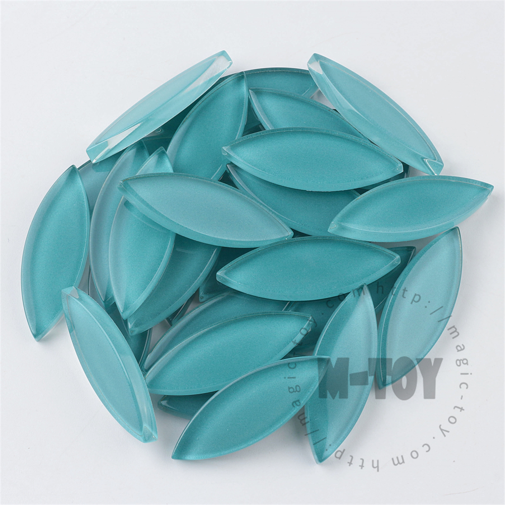 Green Leaf-shaped Mandala Glass Mosaic 1442TY-CC626