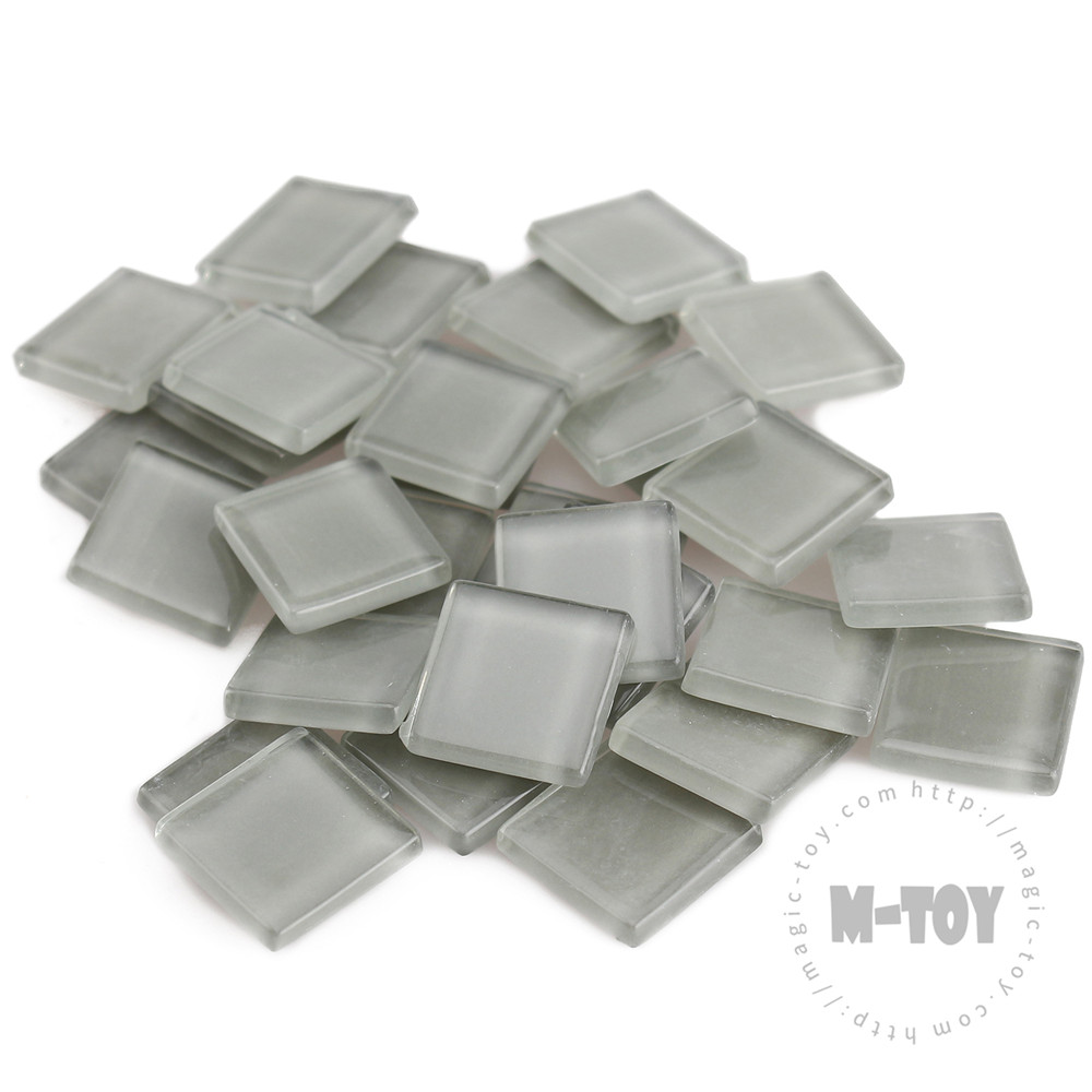 Gery Square Crystal Glass Mosaic 20-CC201