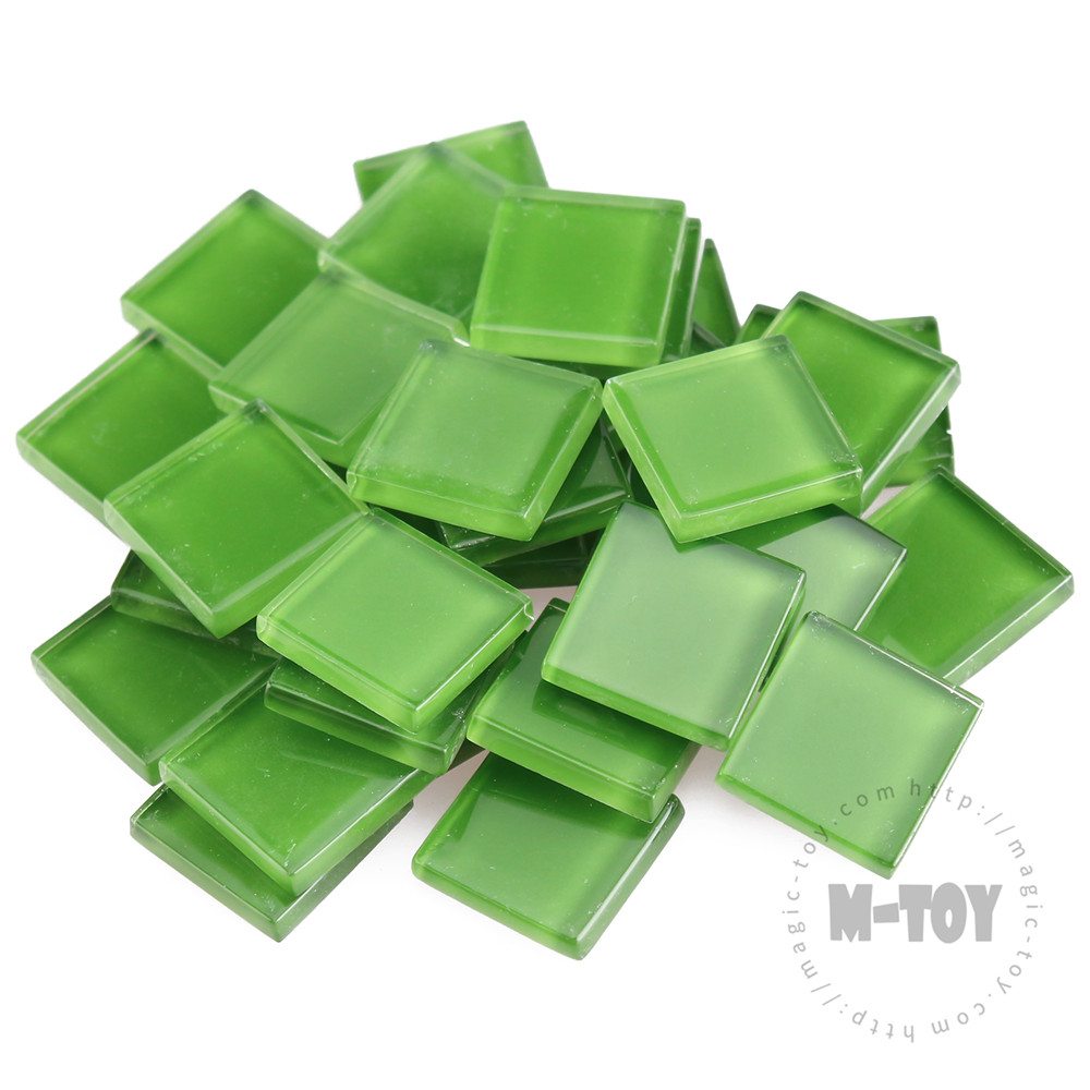 Green Square Crystal Glass Mosaic 20-CC605