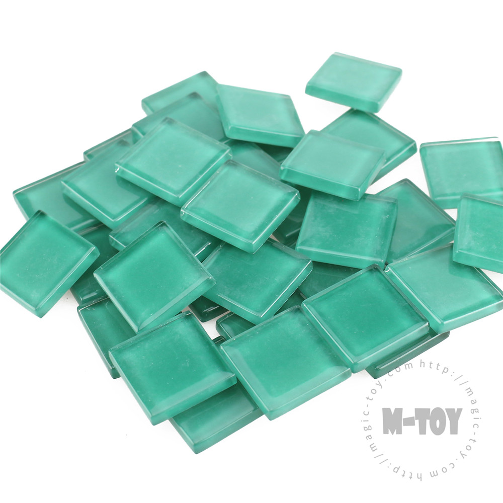 Turquoise Square Crystal Glass Mosaic 20-CC615