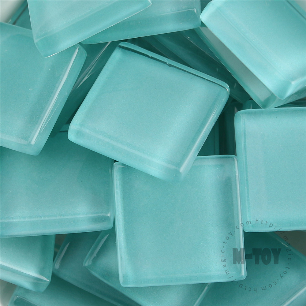 Turquoise Square Crystal Glass Mosaic 20-CC621